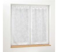 Paire de Voilages "Karla" 60x160cm Blanc Blanc G