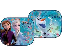 Paire de voilages latéraux Auto Frozen II avec Elsa, Anna et Olaf - Protection Solaire pour Filles avec Illustration Officielle Disney