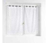 Paire de Voilages Maille "Fanny" 60x90cm Blanc