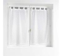 Douceur d'Intérieur – Paire de voilages maille «Odilia» 60×90 cm Blanc G