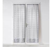 Paire de Voilages Passe-Tringle "Candide" 70x240cm Gris