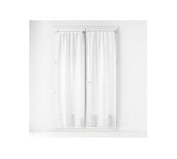 Paire de Voilages Passe-Tringle "Carlin" 70x240cm Naturel