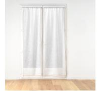 Paire de Voilages Passe-Tringle ""Edenia"" 70x200cm Blanc