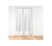 Paire de Voilages Passe-Tringle "Edenia" 70x240cm Blanc
