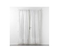 Paire de Voilages Passe-Tringle "Filiane" 70x240cm Blanc