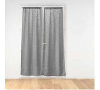 Paire de Voilages Passe-Tringle ""Haltona"" 70x200cm Gris