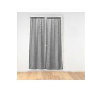 Paire de Voilages Passe-Tringle "Haltona" 70x200cm Gris