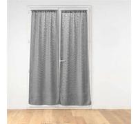 Paire de Voilages Passe-Tringle "Haltona" 70x200cm Gris Gris G