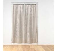 Paire de Voilages Passe-Tringle "Haltona" 70x200cm Noisette Marron G