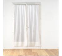 Paire de Voilages Passe-Tringle ""Norine"" 70x200cm Naturel