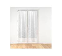 Paire de Voilages Passe-Tringle "Pompinou" 70x200cm Blanc