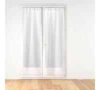 Paire de Voilages Passe-Tringle "Poupette" 70x200cm Blanc G
