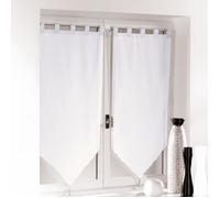 Paire De Voilages ""voiline"" 60x120cm Blanc - Paris Prix