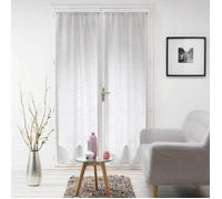 Paire de voile passe tringle 70x240cm Milza gris