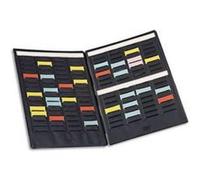 Paire de volets de couverture MINI-PLANNER 3 bandes de 16 fiches indice 2 G