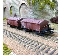 Paire de wagons à couvercles rabattables Ep. III - Marklin 46018 - HO 1/87