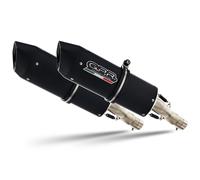 Paire d'echappement GPR approuve noir mat Furore Aprilia Pegaso 3 650-ie 97-04