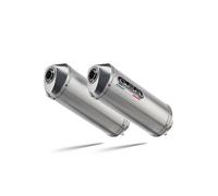 Gpr Exhaust Systems Satinox Dual Yamaha Xt 660 Z Tenere 08-16 Homologated Slip On Muffler Argenté Homologated