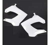 Paire D'écope Ouies De Radiateur Blanche Pour Moto Derbi 50 Senda R Xtrem Neuf