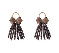 Paire d'élastiques à cheveux en ruban pour pom-pom girl, pompons, bande élastique pour spectacles de danse, équipe, esprit, fête