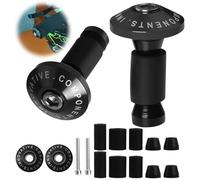 Paire d'Embouts de Guidon de Moto en Aluminium CNC, Universels pour Guidon de 22mm (7/8"), Capuchons de Bouchon de Curseur d'Extrémité de Guidon, Protection et Style pour Course, VTT et Tout-Terrain