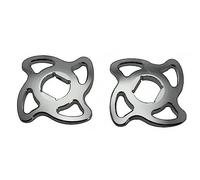 Paire d'embouts de réglage précharge Accossato argent avec hexagone interne de 14 mm pour Triumph Daytona 955 Ie de 1999 à 2002 (CC 955)