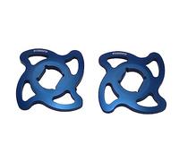 Paire d'embouts de réglage précharge Accossato bleu avec hexagone interne de 14 mm pour Triumph Daytona 955 Ie de 1999 à 2002 (CC 955)