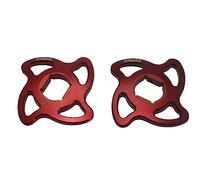 Paire d'embouts de réglage précharge Accossato rouges avec hexagone interne de 14 mm pour Triumph Daytona 955 Ie de 1999 à 2002 (CC 955)