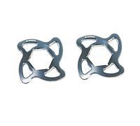 Paire d'embouts de réglage précharge Accossato titane avec hexagone interne de 22 mm pour Aprilia Rsv4 Factory - Sbk Racing de 2009 à 2010 (CC 1000)
