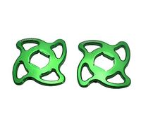 Paire d'embouts de réglage précharge Accossato vert avec hexagone interne de 14 mm pour Triumph Daytona 955 Ie de 1999 à 2002 (CC 955)