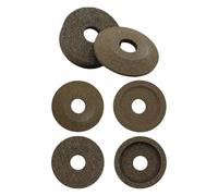 Paire d'émerigles (n.2) Grain grossier ø51 mm - H15 mm - Ø trou 14,3 mm - Grain fin ø 51 mm h7 mm ø trou 14,3 mm-aiguiseur aiguiseur lame trancheuse compatible avec BERKEL, LARIO CURIONI, OMAS et