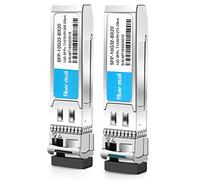 Paire d'émetteurs-récepteurs 10G SFP+BIDI pour Cisco SFP-10G-BX20U-I SFP-10G-BX20D-I Meraki Ubiquiti D-Link Netgear Compatible 10GBASE-BIDI SFP+1270nm et 1330nm 20km DOM