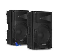 Paire d'enceinte passive de Sono IBIZA SOUND XTK12-MKII 12""/30cm 2x500W - DJ Bass reflex à 2voies+ clé USB 32gigas