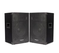 Paire d'enceinte passive - Ibiza Sound DISCO10B - Sonorisation DJ - TRAPEZOIDALE 10""/25cm 2x400W 3 VOIES BassReflex
