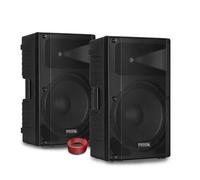 Paire d'enceinte passive Sono IBIZA XTK12-MKII 12"/30cm 2x500W - DJ Bass reflex à 2 voies - Tweeter à compression , Bobine 10M
