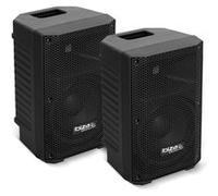 Ibiza Paire d'enceintes passives XTK8-MKII 8"/20 cm 2x200W Sono DJ Bass-reflex 2 voies