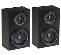 Enceintes actives 2.1 Bluetooth Auvisio - Noir - Boîtier en bois - 5 W par enceinte