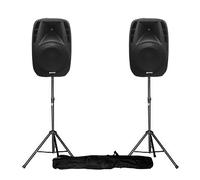 Paire d'enceintes amplifiées Boomer 8 600W + pied