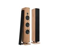 Paire d'Enceintes Colonne Passives Hi-Fi Audizio ARCO 320W Chêne Clair