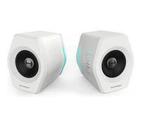 Enceinte PC Edifier G2000 - Paire d''Enceintes Bureau 2.0 Bluetooth Gaming RGB Blanc