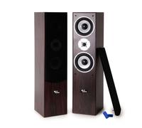 Paire d'enceintes Hifi/Home-Cinéma - EA700-WAL - 2x500W PMPO - Bass Reflex à 3 voies - Noyer/Acajou+Clé USB 32G