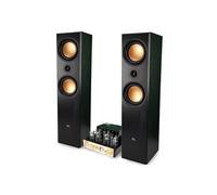 Paire d'enceintes Hifi/Home-Cinéma Evidence Acoustics EA800-PG - 2x500W PMPO, Amplificateur à tube, EA-50TUBE-BT stéréo Vintage