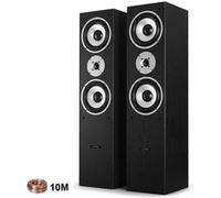 Enceintes colonnes - LTC Audio - L766-BK - 2x500W - Noir - 10m de câbles inclus