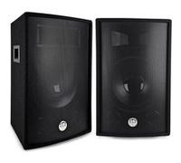 Paire d'enceintes Passives BM Bmsonic BMS12-2x600W Peak - 1200W Max. - Sono Bass Reflex Trapézoïdal à 2 voies 12"/30cm