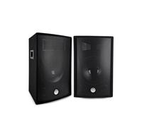 Paire d'enceintes Passives BM Bmsonic BMS12-2x600W Peak - 1200W Max. - Sono Bass Reflex Trapézoïdal à 2 voies 12"/30cm