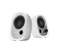 Edifier Enceintes PC R12U 2.0 USB 4W Bass Reflex Prise jack Bouton volume Blanc