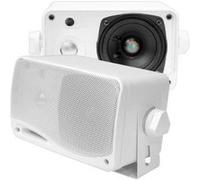 Paire d'enceintes Pyle. Haut parleurs de 3.5 " (8.9 cm) imperméables avec une puissance de 200 Watts - Blanc. G