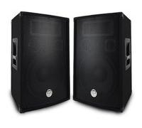 Paire d'enceintes Sono Bass Reflex Trapézoïdal à 3 voies 12/30cm - 2 x 600W - BM SONIC BMS-12