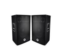 Paire d'enceintes Sono Bass Reflex Trapézoïdal à 3 voies 12"/30cm - 2 x 600W - BM SONIC BMS-12
