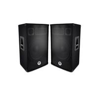 Paire d'enceintes Sono Bass Reflex Trapézoïdal à 3 voies 15"/38cm - 2 x 700W - BM SONIC BMS-15